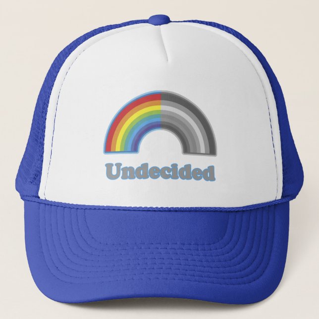 Undecided Rainbow Trucker Hat (Front)
