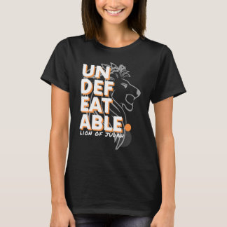 Undefeatable Invincible Lion Juda Lässig Inspirati T-Shirt