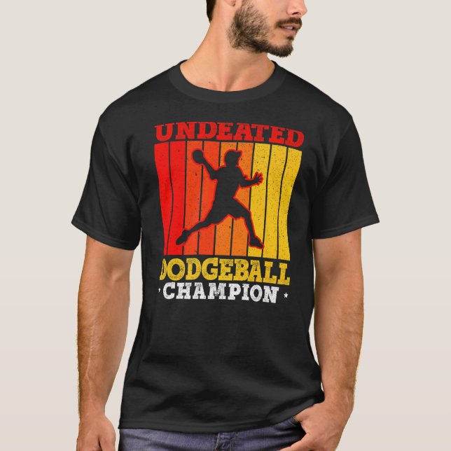 Undefeated Dodgeball Champion Duck Dip Dive Dodgeb T-Shirt (Front)