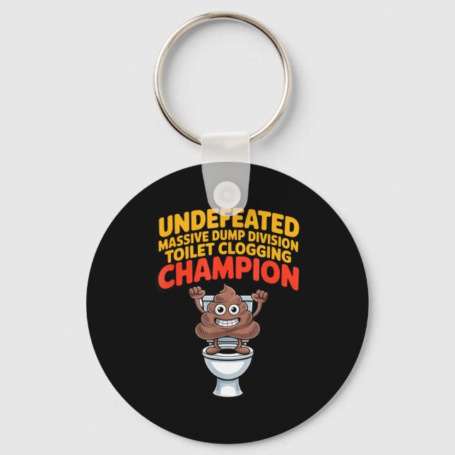Undefeated Mive Dump Di Toilet Clogging Chamon  Keychain (Front)