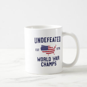 Undefeated World War Champs T Shirt 4th Of July 17 Coffee Mug