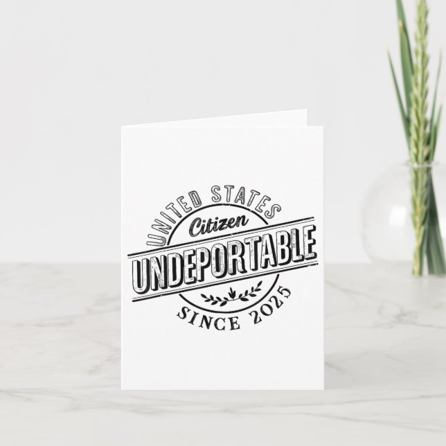 Undeportable 2025 Shirt New Us Citizen Citizenship Card (Front)