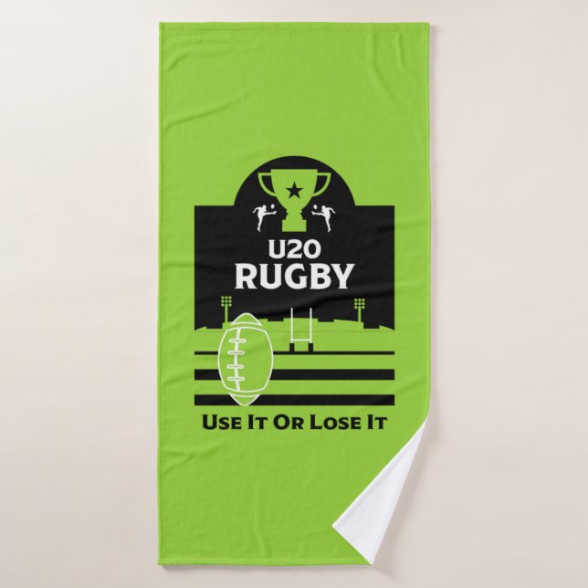 Under 20's Junior Rugby Players  Bath Towel (Bath Towel)