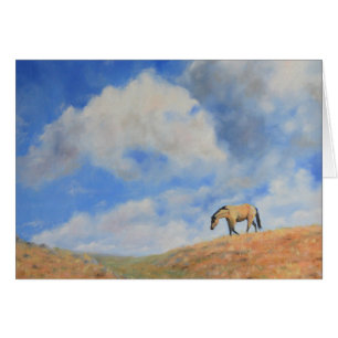 Under a Big Sky Original Art Greeting Card