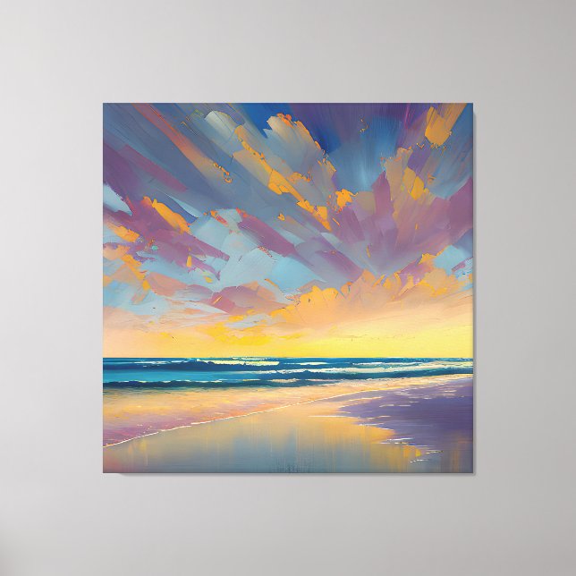 "Under a majestic sky" Canvas Print (Front)