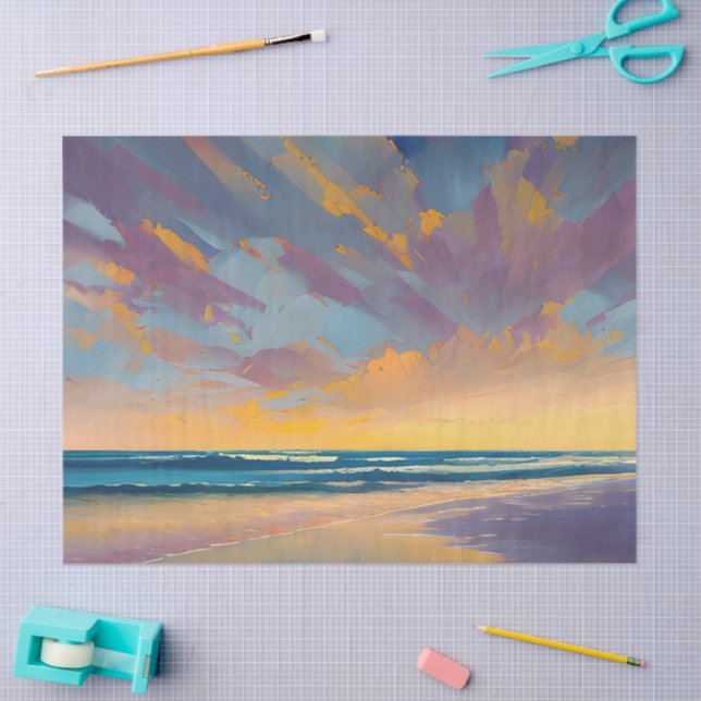 “Under a majestic sky”. Tissue Paper (Craft)