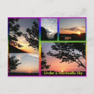 Under a Monticello Sky Postcard