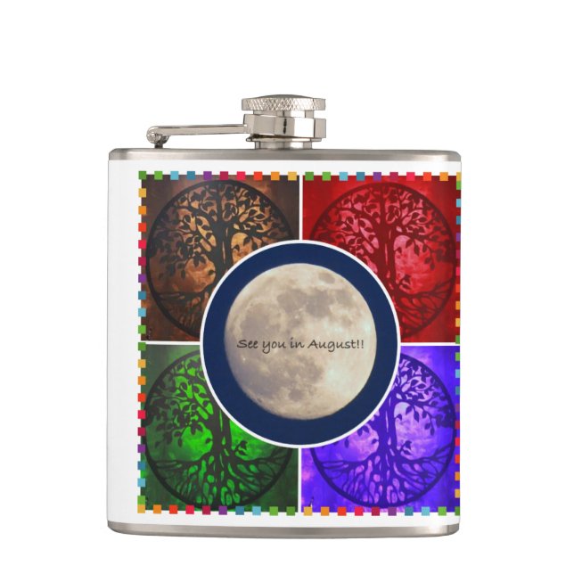 Under August Skies... Hip Flask (Front)