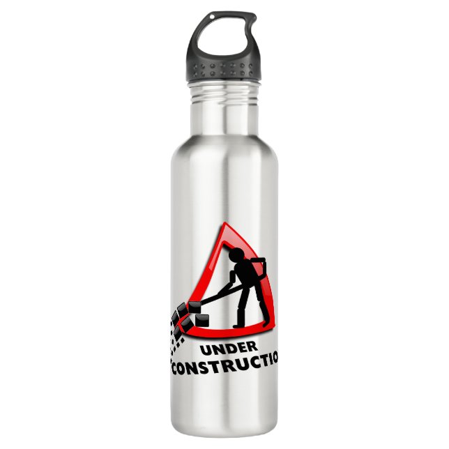 under-construction 710 ml water bottle (Front)