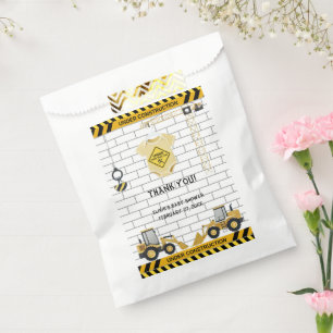 Under Construction Baby Clothes Baby Shower Favour Bag
