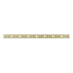 Under Construction Birthday Caution Banner Satin Ribbon