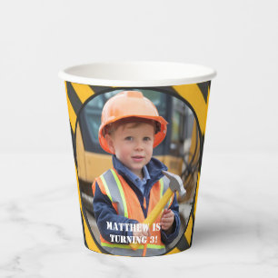 Under Construction Boy's Birthday Bash Paper Cups