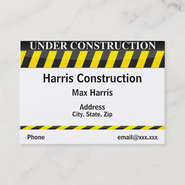 Under Construction Business Card (Front)