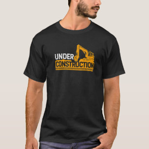 Under Construction Concrete Pump Operator Builder  T-Shirt