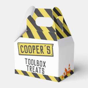Under Construction Dump Truck Birthday Any Age Favor Box