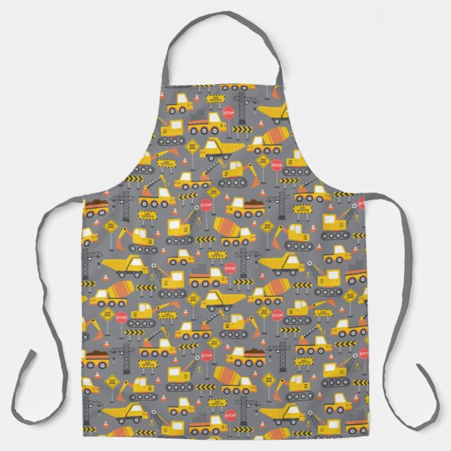 Under Construction Road Work Transportation Apron (Front)