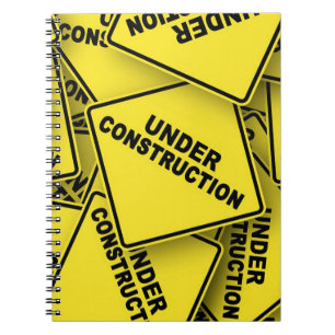 Under Construction Signs Notebook