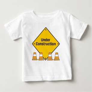 Under Construction with Cones Baby T-Shirt