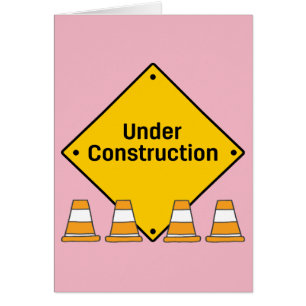 Under Construction with Custom Text (Baby Girl)