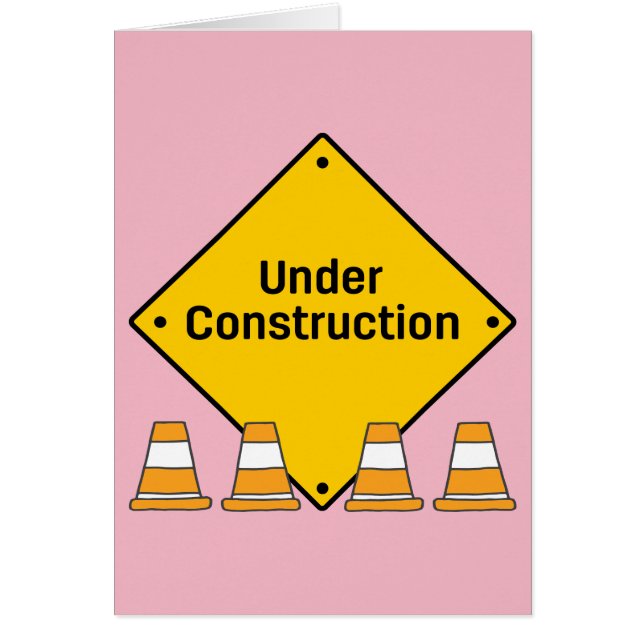 Under Construction with Custom Text (Baby Girl) (Front)