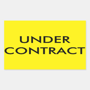 UNDER CONTRACT Sticker for Real Estate Sign