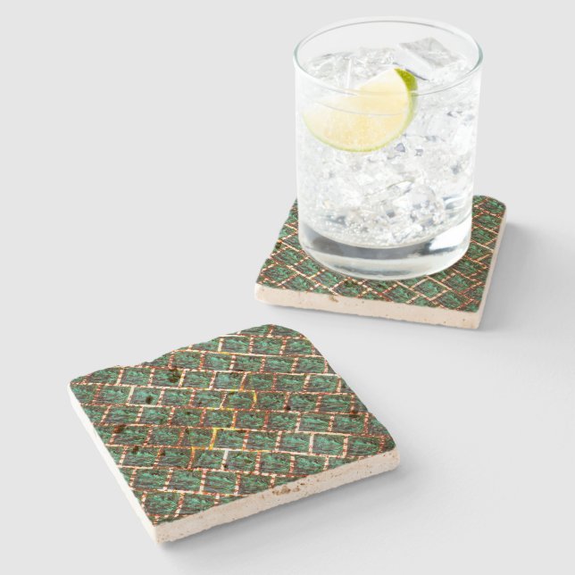 Under dirty and rusty grille stone coaster (Side)