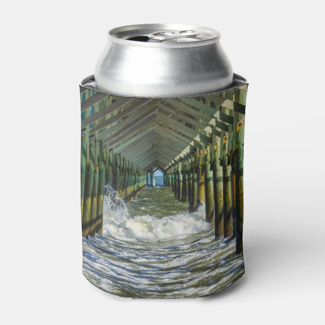 Under Folly Beach Pier Can Cooler (Can Front)