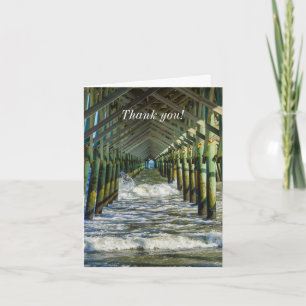 Under Folly Beach Pier Thank You Card