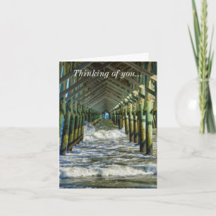 Under Folly Beach Pier Thinking Of You Card