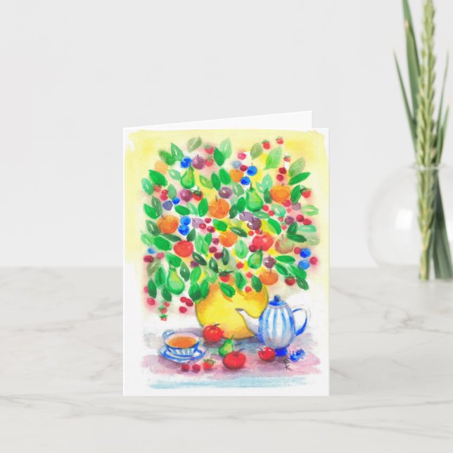 Under Fruitberry Tree Greeting card (Front)