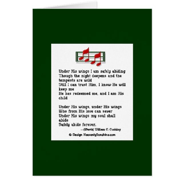 Under His Wings (Front)