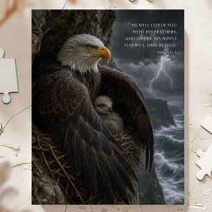 Under His Wings Psalm 91 Christian Art Jigsaw Puzzle