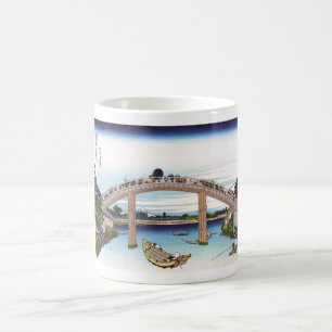 Under Mannen Bridge at Fukagawa Coffee Mug
