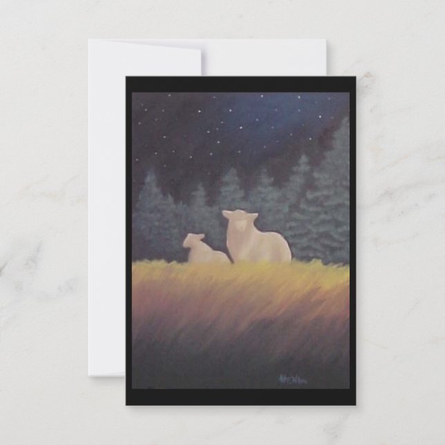 Under Midnight Skies - BLANK Note Card (Front)