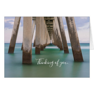 Under Navarre Beach PierThinking of you Card