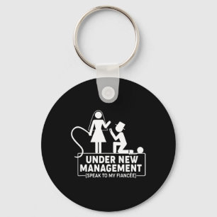Under New Management Bachelor Party Favours Groom  Keychain