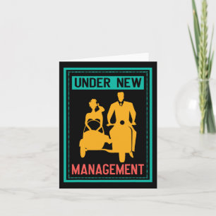 Under New Management Bachelor Party Wedding Marria Card