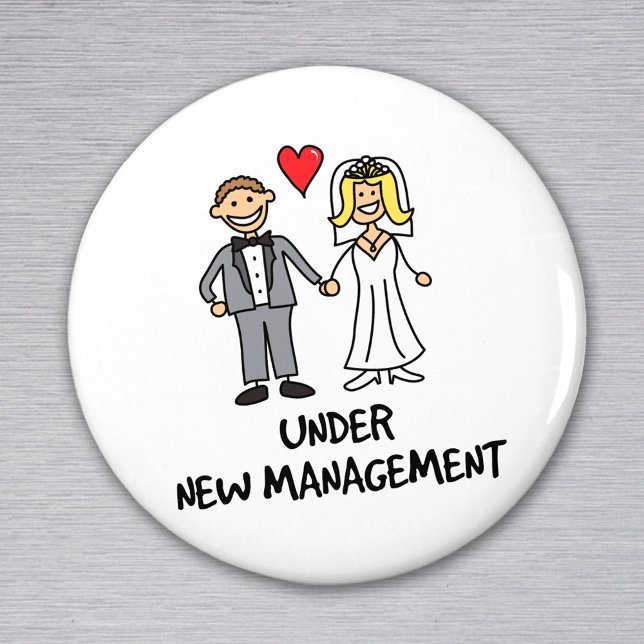 Under New Management - Cute Post Wedding Honeymoon Magnet (Creator Uploaded)