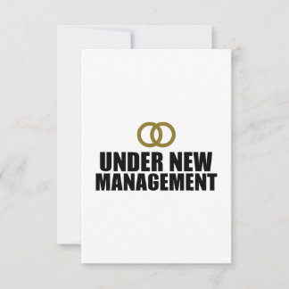 Under New Management Wedding