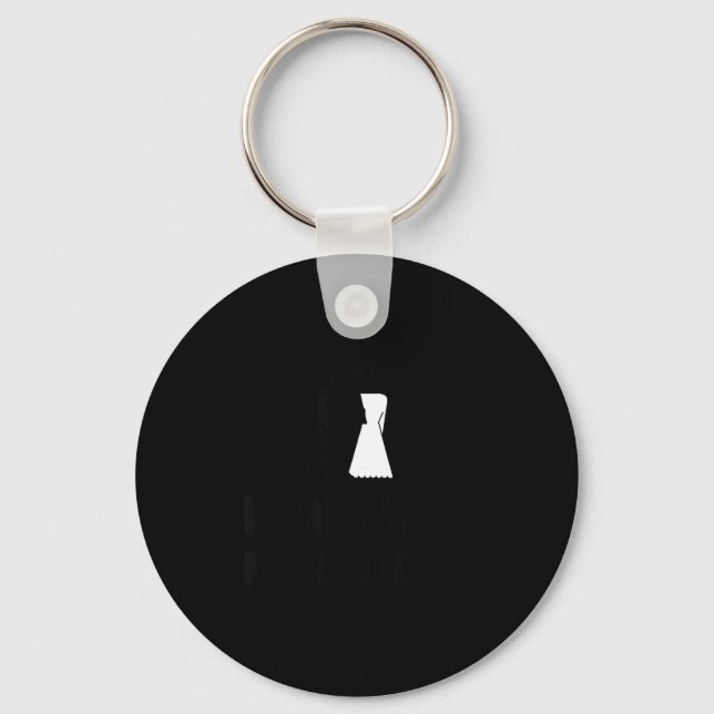 Under New Management Wedding Ball Chain Funny  Keychain (Front)