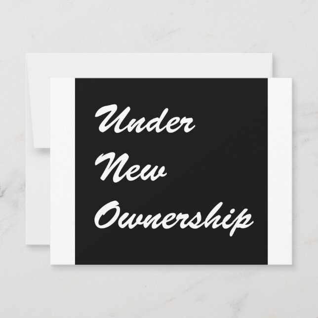Under New Ownership (Front)