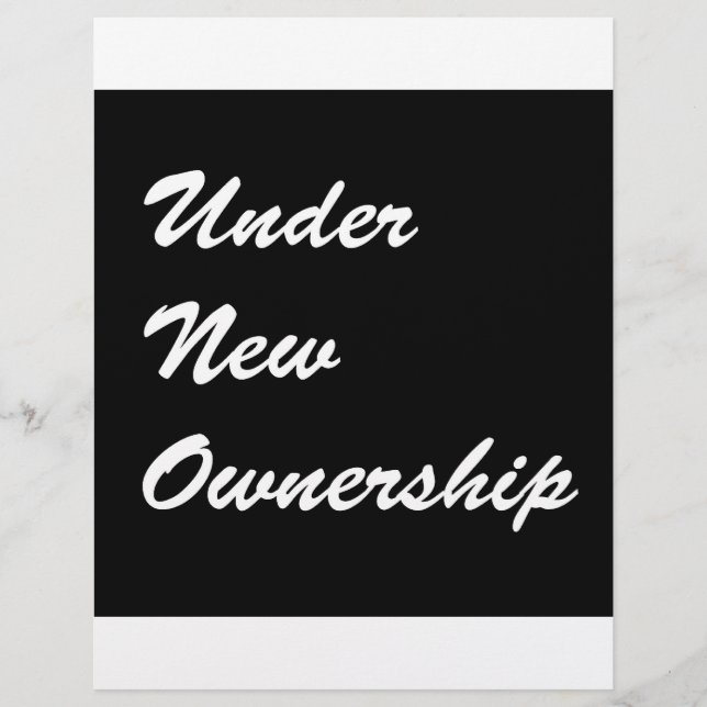 Under New Ownership (Front)