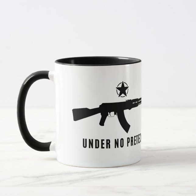 Under No Pretext Mug (Left)