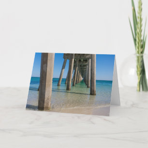 Under Pensacola Beach Pier Greeting Card