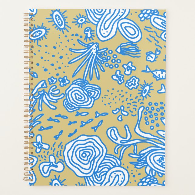 Under Sea Yellow Blue  Planner (Front)