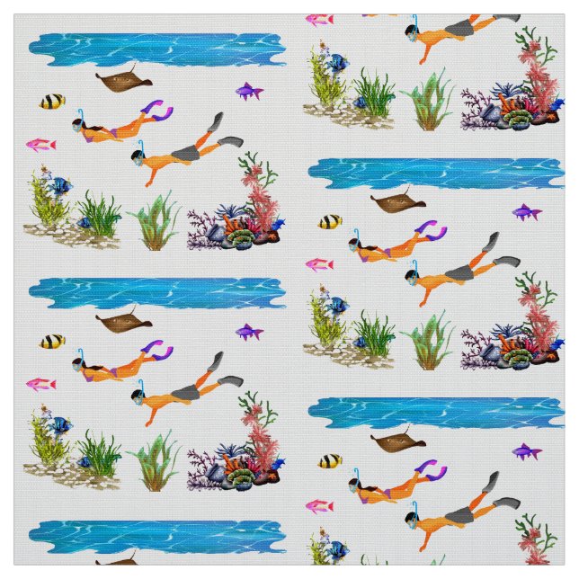 Under Seascape Fabric (Swatch)