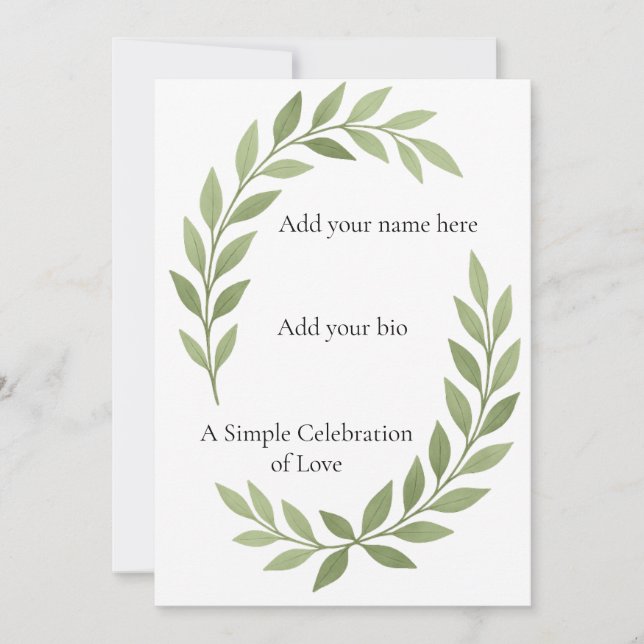 Under the arch of nature’s calm holiday card (Front)