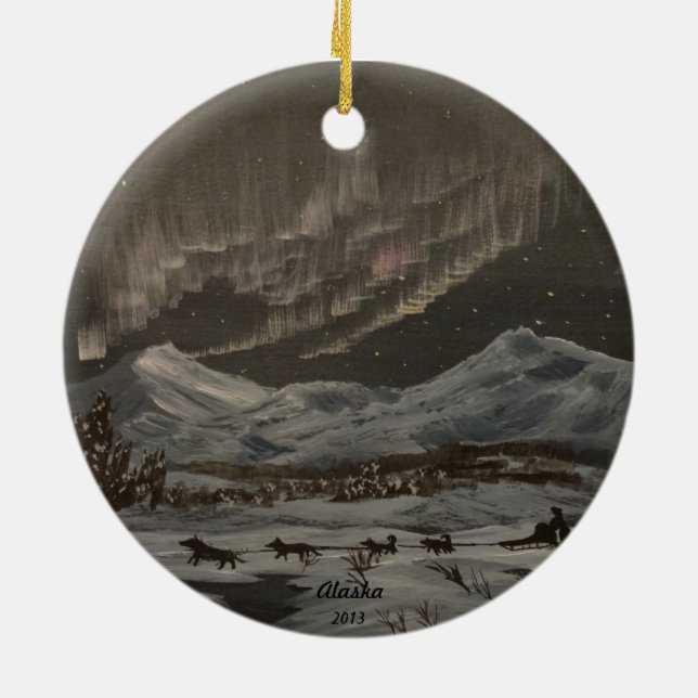 Under the Aurora Ornament (Back)