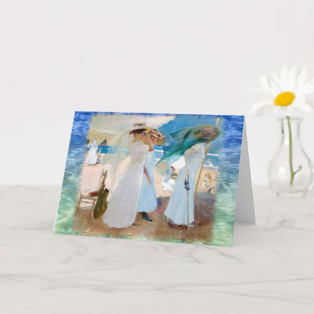 Under the Awning, Joaquín Sorolla  Card (Small Plant)