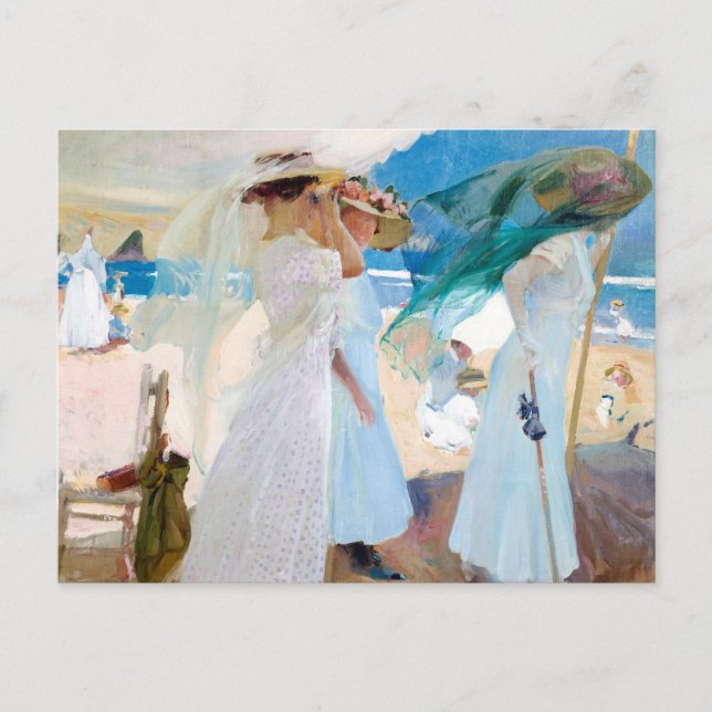 Under the Awning, Zarauz | Joaquín Sorolla Postcard (Front)